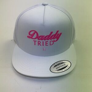 Daddy tried white on white stat back mesh, direct